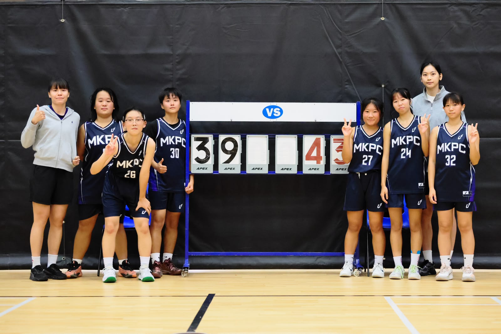 Our Girls‘ A Grade Basketball Team finished the HKSSF D1 Group Stage with ALL WINS!